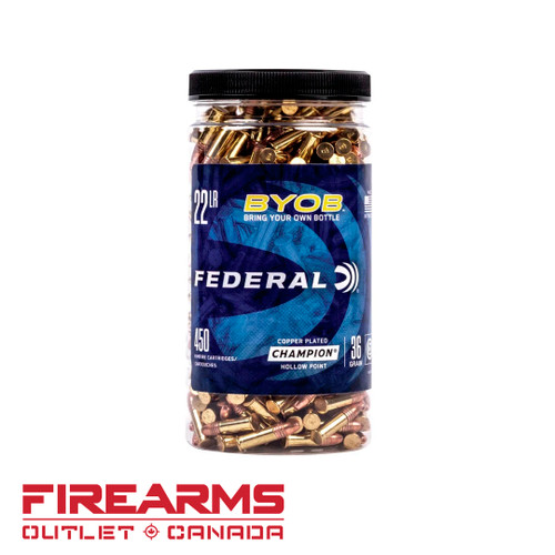 Federal Champion BYOB - .22LR, 36gr, CPHP, Bottle of 450 [750BTL450]
