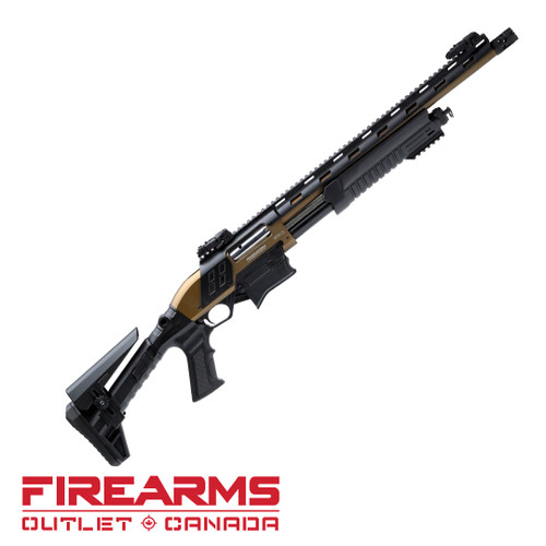 Federation Firearms SPM-12 Pump Shotgun - 12GA, 2-3/4" or 3", 18" Barrel, Burnt Bronze [FF-SPM12-BRO-187]