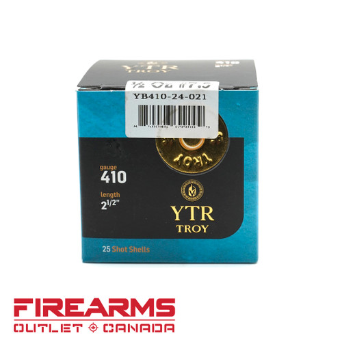 Troy Ammunition - .410GA, 2.5", 1/2 oz., #7.5, Box of 25 Troy Ammunition - .410GA, 2.5", 1/2 oz., #7.5, Box of 25