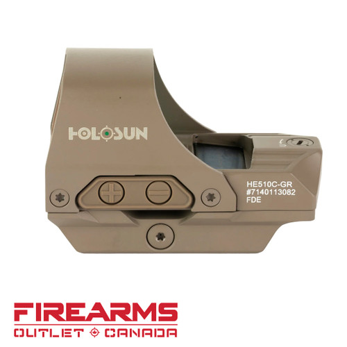 Holosun HS510C Open Reflex Sight - Red 2 MOA Dot w/ 65 MOA Circle