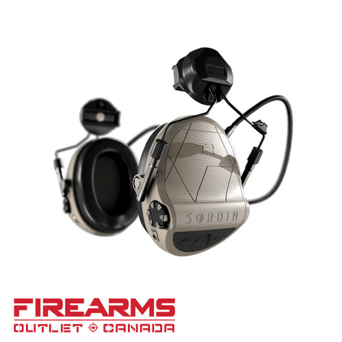 Sordin Supreme T2 ARC Rails Level-Dependent Headset - TAN Sordin Supreme T2 ARC Rails Level-Dependent Headset - TAN