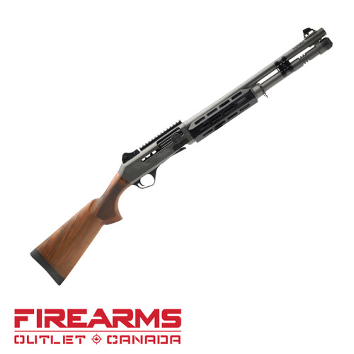EGE Panzer Arms M4 Speed Pro, Nickel / Telescopic - 12GA, 2-3/4