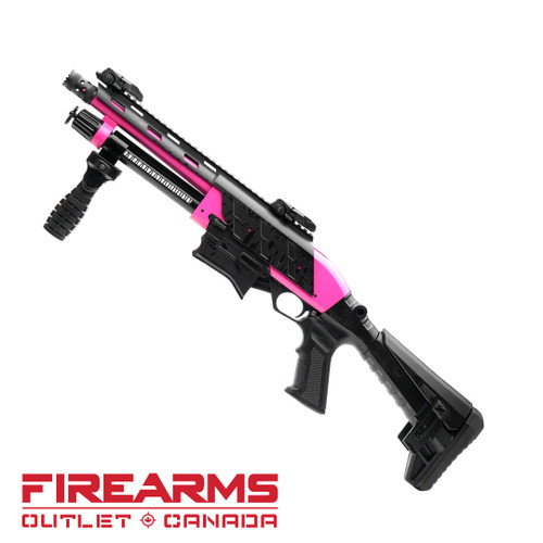 Federation Firearms SPM-12 Pump Shotgun - 12GA, 2-3/4" or 3", 9" Barrel, PINK