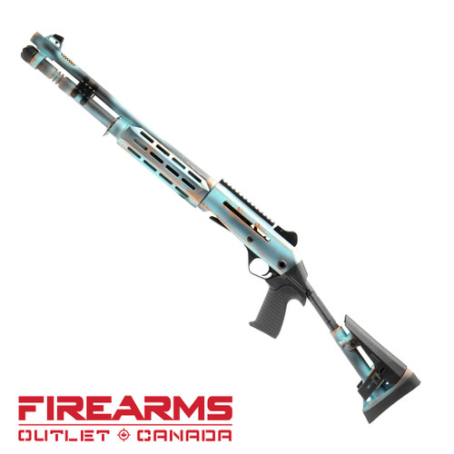 EGE Panzer Arms M4 Speed Pro, Rusted Blue / Telescopic - 12GA, 2-3/4" or 3", 18.6" Barrel