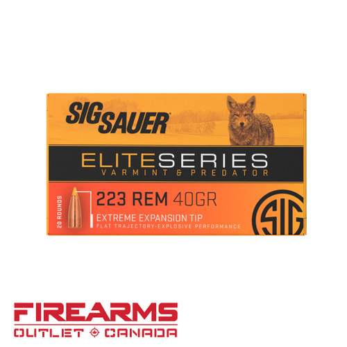 Sig Sauer Elite Varmint & Predator - .223 Rem., 55gr, EET, Box of 20