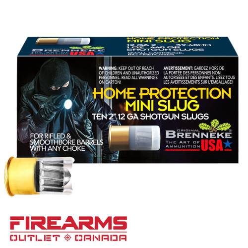 Original Brenneke Home Protection Mini Slug - 12GA, 2", Box of 10 [SL-122MS]