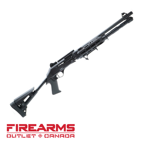 Federation Firearms SA-4 Competition Semi-Auto - 12GA, 2-3/4" or 3", 18.6" Barrel, BLK [FF-SA4-COMP-BLK-187]