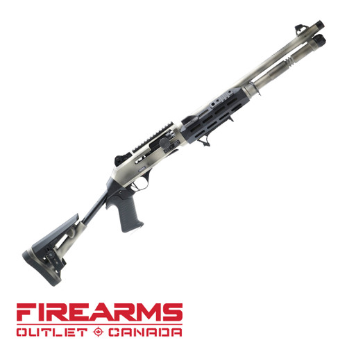 Federation Firearms SA-4 Competition Semi-Auto - 12GA, 2-3/4" or 3", 18.6", Distressed Grey [FF-SA4-COMP-DISGRY-187]