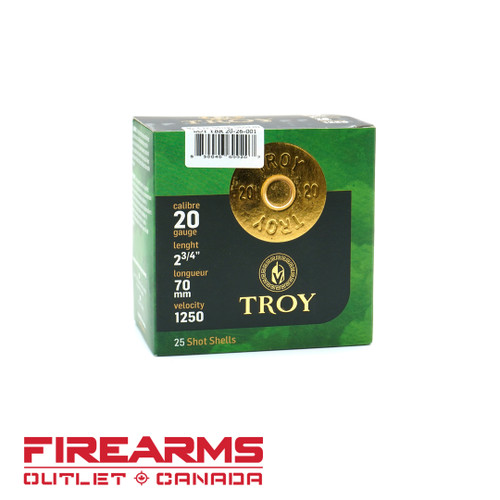 Troy Ammunition - 20GA, 2-3/4", 3/4oz. Slug, Box of 25 [TSL20-25]
