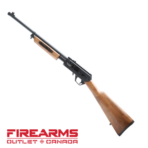 Derya TM22 Pump-Action Walnut - .22LR, 18", BLK [TM22-PA-18-BLK-WD]