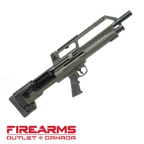 Hatsan Escort BullTac Semi-Auto Shotgun - 12GA, 2-3/4" or 3", 20" Barrel, ODG [HEBA1220OD]