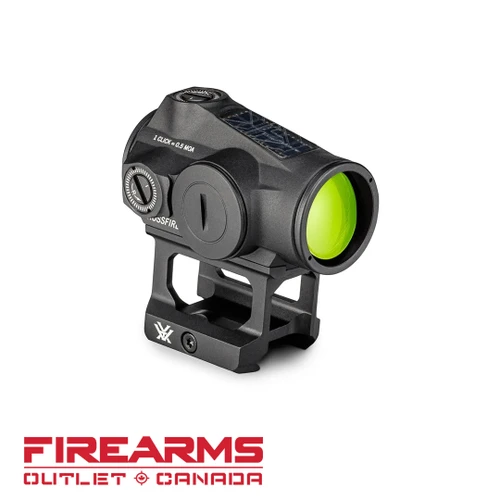 Vortex Crossfire II Solar Green Dot - 2 MOA, BLK [CF2-GD2-SLR]