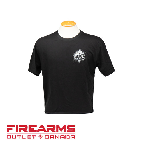 FOC Gun Range Graphic T-Shirt - XL, GRY/BLK