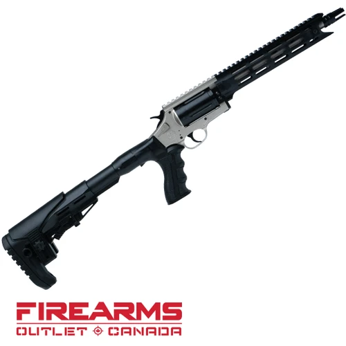 EGE Arms RV-TAC Compact Revolver Shotgun, Telescopic Stock - .410GA, 3", 9.5" Barrel, BLK / NICKEL [RVTACNCKLTS]