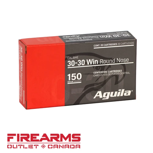 Aguila Ammunition - .30-30 Win., 150gr, Interlock RN, Box of 20 [80801AG]