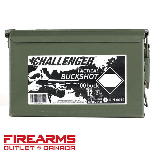 Challenger - 12GA, 2-3/4", 00 Magnum Buck, Can of 175 Challenger - 12GA, 2-3/4", 00 Magnum Buck, Can of 175