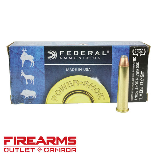 Federal Power-Shok - 45-70 Govt., 300gr., SP, Box of 20 Federal Power-Shok - 45-70 Govt., 300gr., SP, Box of 20