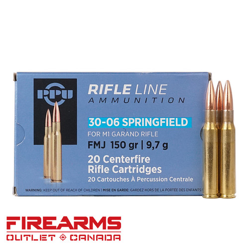 PPU Prvi Partizan - .30-06, 150gr, FMJ, Box of 20 PPU Prvi Partizan - .30-06, 150gr, FMJ, Box of 20