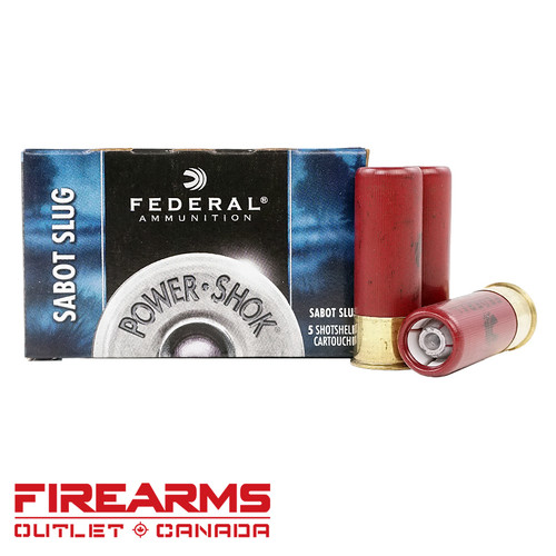 Federal Power-Shok Sabot Slug - 12GA, 2-3/4", 1 oz., Box of 5 [F127SS2]