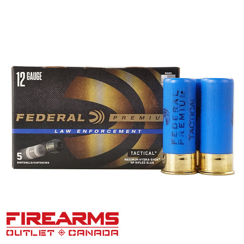 Federal Hydra-Shok Tactical Slug - 12GA, 2-3/4", 1 oz., Box of 5 [LE127RS]