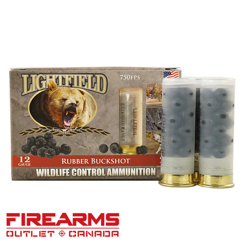 Lightfield Rubber Buckshot - 12GA, 2-3/4", Box of 5 [CWRB-12]
