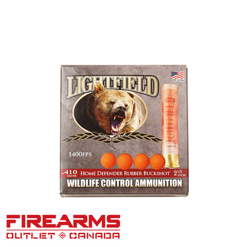 Lightfield Rubber Buckshot - .410GA, 2-1/2", Box of 5 [CWRB-410]