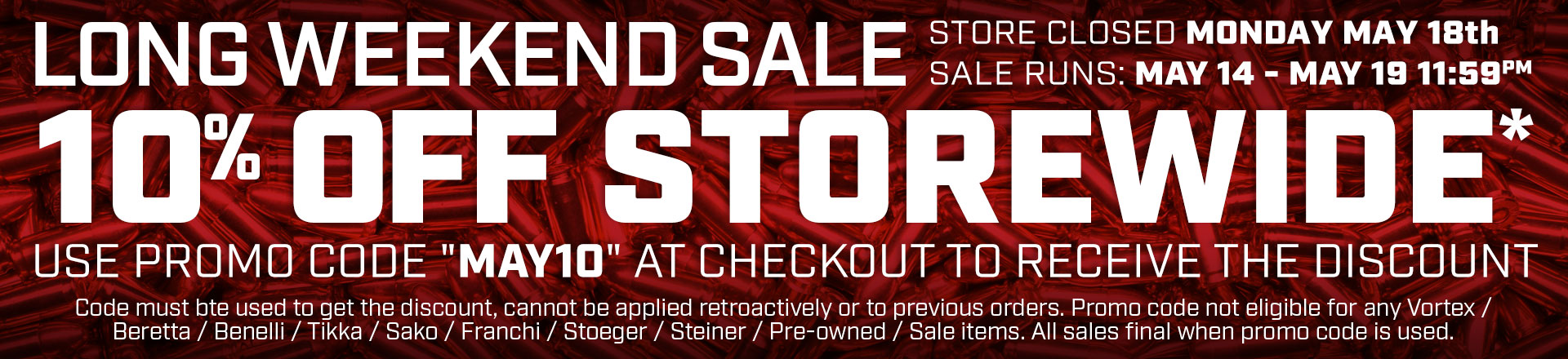May 24 sale