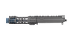 5.5" 9mm Upper Receiver with 7" Free Floating M-Lok Hand guard and Blue Titanium Dimpled Flash Can
