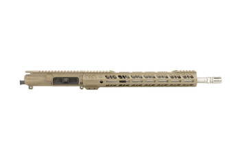 Magpul FDE AR15 16" Stainless Steel 300 Blackout Upper Receiver by Grid Defense.