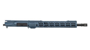 Blue Titanium Mil-Spec AR 15 16" 5.56 NATO Upper Receiver by Grid Defense