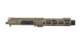 AR9 Magpul FDE 7.5" 9mm Flash Can Upper Receiver by Grid Defense