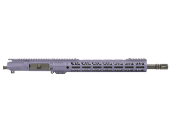 Purple Grid Defense AR9 Upper Receiver with 16" 1:10 Twist 4150 Barrel, 14" M-Lok Rail and A2 Birdcage Muzzle Device