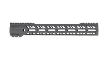 Milspec AR-15 Hand guard finished in Tungsten Gray Cerakote | Grid Defense AR-15 14" MLOK Rail