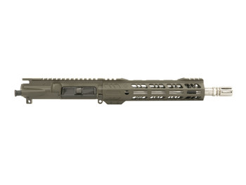 Stainless Steel 10.5" 5.56 NATO Upper receiver in Olive Drab Green