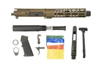 .300 Blackout 7.5" Flash Can Upper Pistol Build Kit - Burnt Bronze