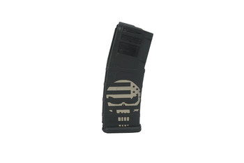 Battle Flag Punisher Laser Engraved Magpul PMAG