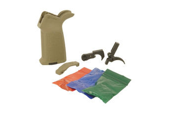 GHOST FIREARMS MIL-SPEC LOWER PARTS KIT WITH FDE MAGPUL MOE GRIP AND TRIGGER GUARD