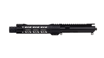 GRID DEFENSE 7.5" 9MM STAINLESS STEEL FLASH CAN UPPER RECEIVER - BLACK ANODIZED