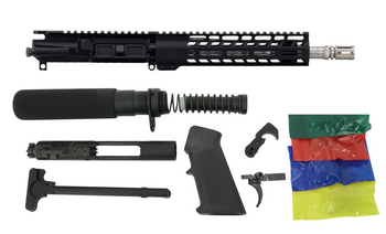 GHOST STAINLESS STEEL 10.5" .223 WYLDE RIFLE KIT - BLACK