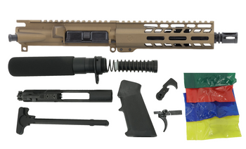 Burnt Bronze Pistol Kit in 5.56 Nato with Mil-spec lower parts kit - Ghost Firearms