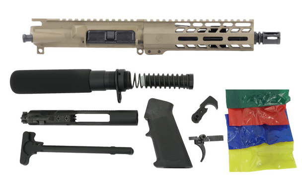 FDE AR-15 Pistol Build Kit from Ghost Firearms in 5.56/.223