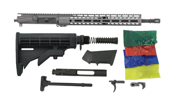 Tungsten Gray Cerakote AR15 Rifle 556 Build Kit Ghost Firearms