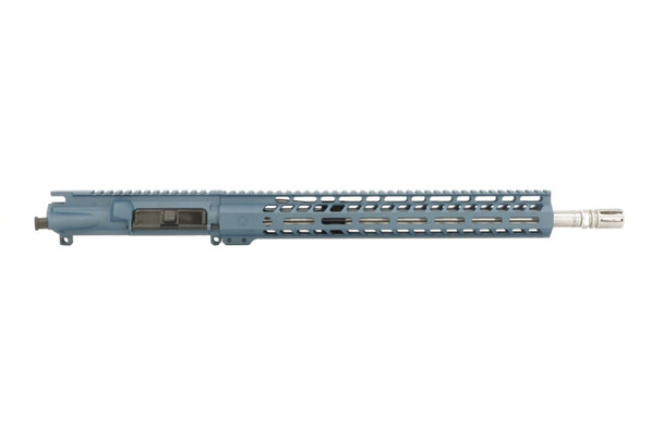 16" Stainless Steel .300 AAC Ghost Elite Upper in Blue Titanium.
