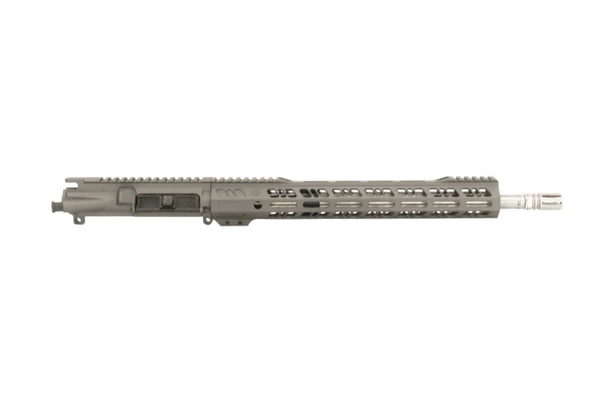 Mil-Spec Grid Defense 16" 300 Blackout Stainless Steel Upper Receiver in Tungsten Gray
