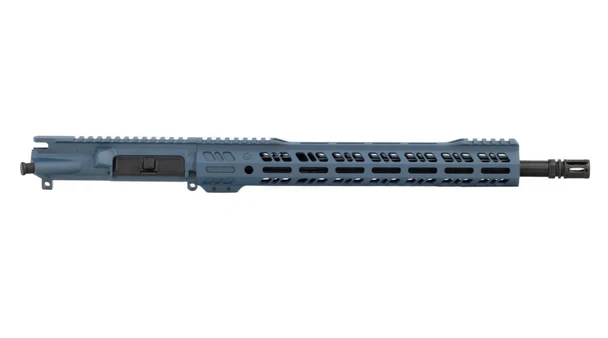 Mil-Spec Grid Defense AR 15 16" .300 Blackout Upper Receiver in Blue Titanium