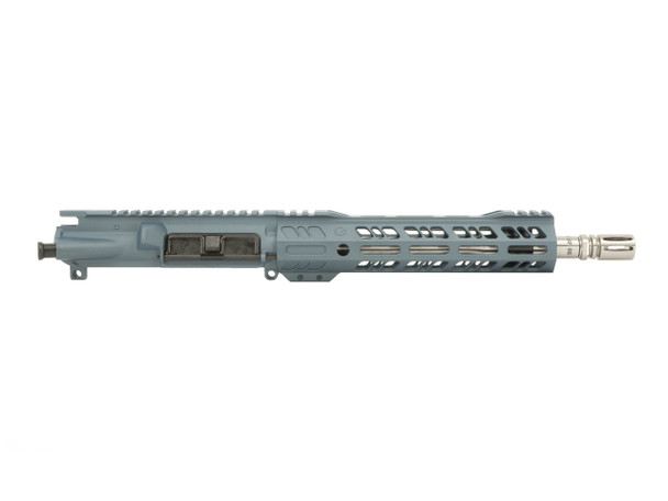 Stainless Steel AR15 Pistol Upper Receiver in Blue Titanium Cerakote