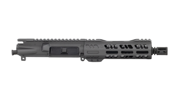 Tungsten Gray AR-15 Pistol Upper Receiver with 7" M-LOK Free Floating Rail
