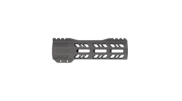 Grid Defense AR15 Pistol Handguard in Tungsten Gray Cerakote | 7" M-Lok Compatible Rail Machined from 6000 Series Aluminum Extrusions