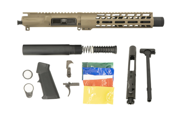 Magpul FDE 7.5" Flash Can Upper Receiver Pistol Build Kit by Ghost Firearms