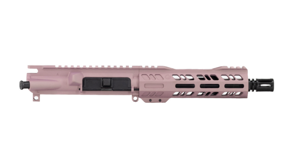 Pink Champagne AR-15 Pistol Upper Receiver with 7" M-LOK Free Floating Rail